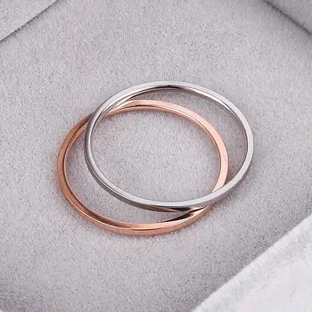 Retro Nerūdijančio Plieno Žiedai, Moterų, Vyrų Titano Žiedas Korėjos Stiliaus Pažintys Pora Žiedus Jewellry Paprasta Bižuterijos R826