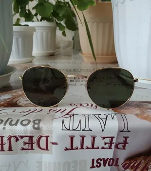 Retro ovalo formos akiniai nuo saulės Moterims/Vyrams markės dizaineris, derlius mažas Klasikinis Apvalios Lauko Saulės Akiniai UV400 Oculos De Sol Gafas
