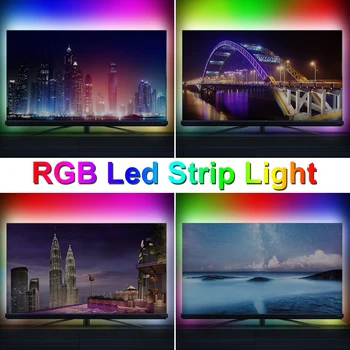 RGB LED Juostelės Šviesos DC 5V 1M/2M/3M/4M/5M atspari Vandeniui RGBW Juostelės, LED Lempos, Lanksčios Juostelės Uždaras Miegamasis TV Apšvietimas Apšvietimas