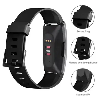 Riešo Žiūrėti Juostos Fitbit Įkvėpti hr Bandje Smartwatch Pakeitimo Riešo Dirželis Fitbit Įkvėpti Apyrankę Mažas Didelis