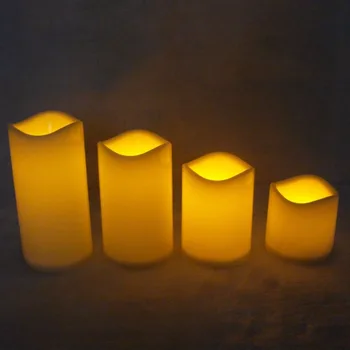Romantiška Flameless LED Elektroniniai Žvakės Šviesos Vestuvių Kvapus Vaško Namų Dekoro