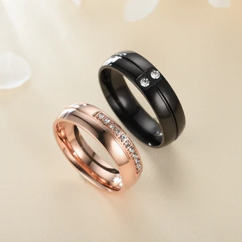 Romantiška pora vestuvių žiedas aukso nerūdijančio plieno pora vestuvių žiedas dalyvavimo šalies papuošalai vestuvių žiedas