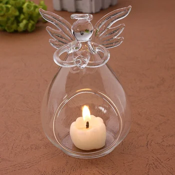 Romantiškas Angelas Kristalų, Stiklo, Žvakių Laikiklis Kabinti Arbata Šviesos Žibintų Žvakidė Degiklis Vaza 