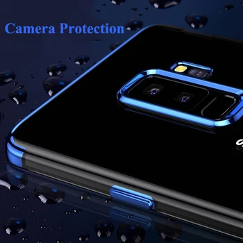 RZP Samsung Galaxy S9 Atveju Prabanga Minkšto Silikono Aišku, Skaidri Danga Padengti 