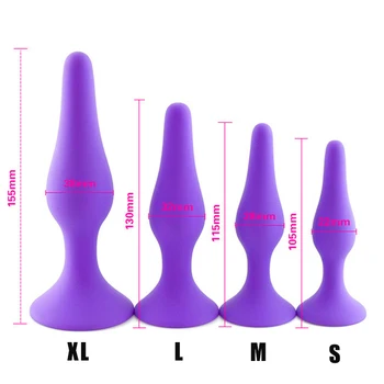 S/M/L/XL Silikono Analinis Kaištis Butt Plug Išangės Stimuliavimas, Prostatos Masažas Sekso Žaislai Moterims, Vyrams Gėjų Analinis Dilator Sekso Produktai