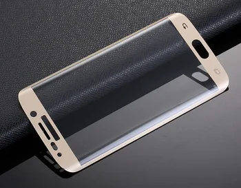 S6 krašto Pilnas Lenktas 3D Grūdintas Stiklas Screen Protector Apsauginės Plėvelės Pelicula de vidro Samsung Galaxy S6edge Plius S7 krašto