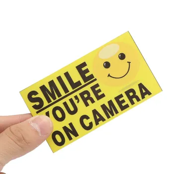 Safurance 5x Šypsena esate Kamera Savarankiškai adhensive CCTV Video Signalą Saugos Lipdukai Ženklai Decal Home Security Įspėjimas