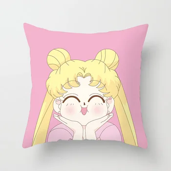 Sailor Moon Dekoratyvinė Pagalvėlė Padengti Animacinių filmų Poliesterio, Pagalvėlė Apima, Mesti Pagalvės Dangtelis Sofa Automobilių, Namų Dekoro Sofos Lovos
