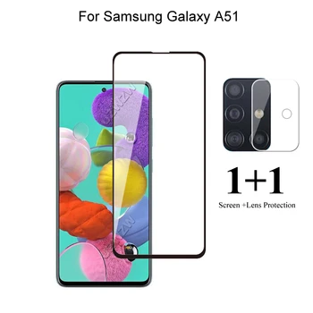 Samsung Galaxy A51 Priekiniai Screen Protector Apsauginės Grūdintas Stiklas & vaizdo Kameros Objektyvas Plėvelės Samsung Galaxy A51 4G 5G
