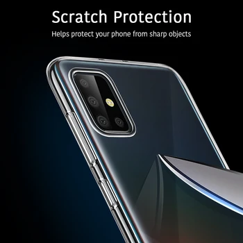 Samsung Galaxy S20 Ultra Plus Atveju Minkštos TPU Aišku, Padengti Rubisafe Galaxy A51 A71 A51 A10 A30 A70 A7 A8 2018 S10 e Lite S8 S9