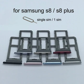 Samsung Galaxy S8 G950 G950F S8 Plius G955 G955F Originalus Telefonas Būsto Nauja SIM Kortelė, Adapteris Ir Micro SD Kortelės lizdas Turėtojas