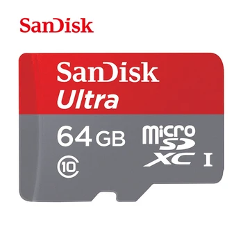 SanDisk 80mb/s 32gb class 10 atminties kortelę 64gb 32gb 16gb Ultra SDHC SDXC UHS-I Class10 32gb atminties TF mikro SD Kortelės ping