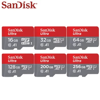 SanDisk Ultra 32GB 64GB 16GB Micro SD Kortelė Max Skaityti Greičio 98M/s Class10 A1 UHS-1 