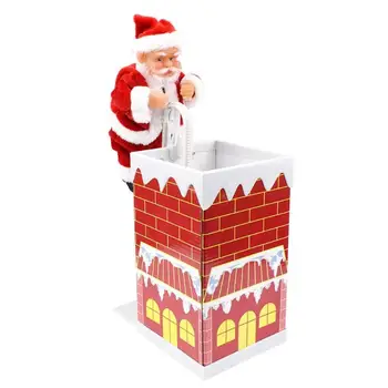 Santa Claus Laipiojimo Kaminas Lėlės Elektros Žaislas Su Muzika, Vaikai, Vaikams, Kalėdinės Dovanos Naujieji Metai Dovanų Dekoravimas Ornamentais Žaislas