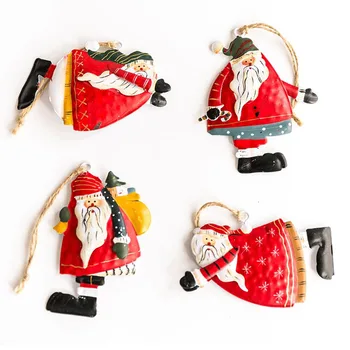 Santa Claus Sniego Angelas Kalėdų Dovana, Papuošalai Kabinti Karolius, Geležies Dervos Amatų Naujųjų Metų Kalėdų Dekoro Namuose Šalis Deco 62599