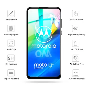 Screen Protector for Motorola Moto G8 Play / Galia Grūdintas Stiklas Visišką Apsaugą Stiklo Filmas Moto G8 Galia Lite