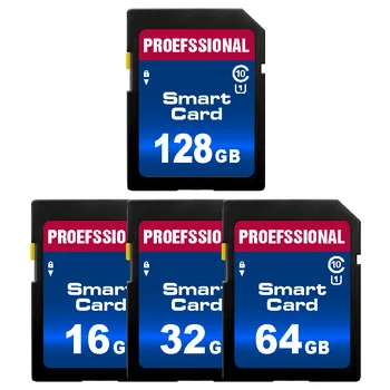 SD Kortele 8GB 16GB 32GB SDHC Atminties kortelė didelės spartos class10 Flash Kortelės 64GB 128GB mini sdcard už Skaitmeninis fotoaparatas