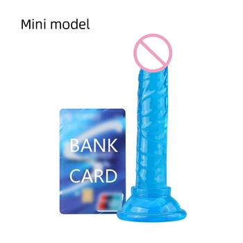 Sekso Žaislai Moterims analinis butt plug ne vibratorius, sekso parduotuvė 14cm mini rožinė mėlyna juoda violetinė siurbtukas tikroviškas dildo