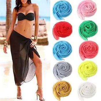 Seksualus paplūdimio cover up sarongas vasaros bikini danga-ups wrap pareo paplūdimio suknelė sijonai rankšluostį