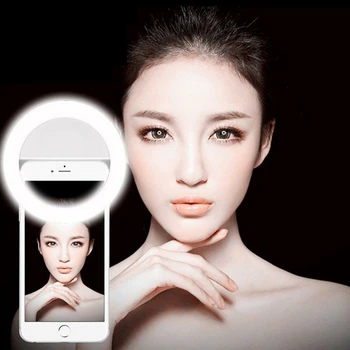 Selfie Žiedas Mobilus Telefonas Clip Objektyvo Šviesos Lempos Litwod Led Lemputės Pagalbos Sausas Baterija, Foto Kamera Bei Išmanųjį Telefoną Grožis