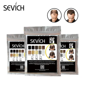 Sevich 10 Spalvų 100g Plaukų Pastato Keratino Skaidulas, Plaukų Pluoštas Papildymo Momentinių Makiažo Milteliai Pluošto Plaukų Regowth Priežiūros Produktas