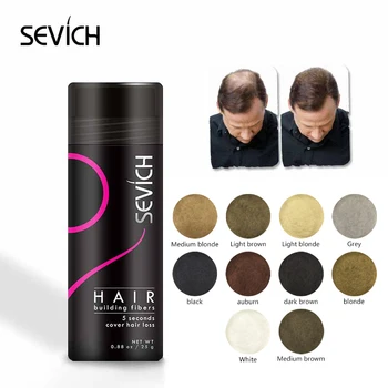 Sevich 25g plaukų pastato skaidulų milteliai plaukų slinkimas produktų plikas pratęsimo tirštėti plaukų lakas jar keratino