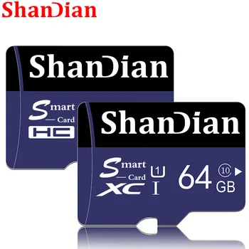 SHANDIAN atminties kortele 8GB 16GB 32GB 64GB 100mb/s micro SD Kortelė, class 10 SDXC 64gb Ultra TF KORTELĖ