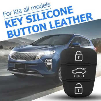 Silikono 3 Mygtukas Mygtukas Mygtukai Korpuso Apversti Nuotolinio Gumos Pakeitimas Klavišą Hyundai Kia Auto Raktus Partd