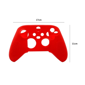 Silikono Gamepad Kreiptuką Odos Rankena Padengti XBOX SERIJOS X Priedai Žaidimų Valdiklis Apsaugos Darbuotojas Shell juoda balta raudona