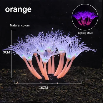 Silikono Žėrintis Dirbtinio Žuvų Bakas Akvariumas Koralų Augalai Po Vandeniu Ornamentu Modeliavimas Vandens Jūros Augalų Apdaila