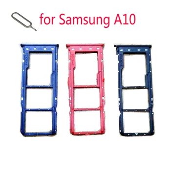 SIM Kortelės Lizdo Laikiklį Samsung Galaxy A10 A105 A105F A105G A105FN Originalus Telefonas Nano SIM Micro SD Kortelės lizdas Adapteris