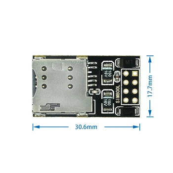 SIM800L GPRS GSM Modulis MicroSIM Kortelę Core Valdybos Quad-band TTL Nuoseklųjį Prievadą ESP8266 ESP32