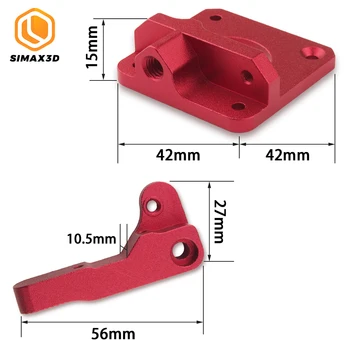 SIMAX3D 3D spausdintuvas rinkinių dalys MK8 dviguba pavara ekstruderiu CR-10 CR-10S Blokuoti išvyniojamų 1.75 mm Kaitinimo Reprap ender 3 pro Ekstruzijos