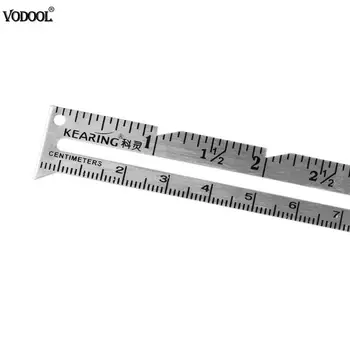 Siuvimo Kojos Siuvimo 15 cm, Nerūdijančio Plieno Metalo Tiesiai Valdovas Valdovo Įrankis, Tikslumo Dvipusis Matavimo Įrankis