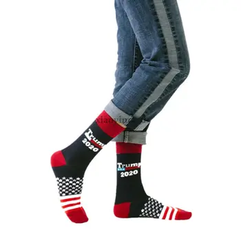 Siūlėmis spalvos Amerikos nacionalinės vėliavos spausdintos kojinės 2020 m., minkštas komfortas vyrų medvilnės Koziris kojinių naujovė asmenybės sporto kojinės