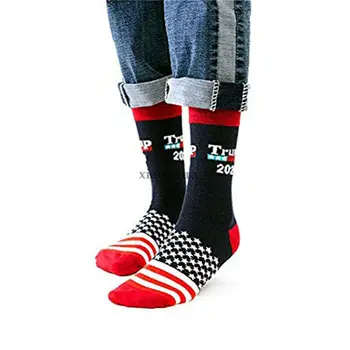 Siūlėmis spalvos Amerikos nacionalinės vėliavos spausdintos kojinės 2020 m., minkštas komfortas vyrų medvilnės Koziris kojinių naujovė asmenybės sporto kojinės