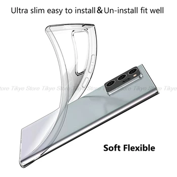 Skaidrus, Minkštos TPU Case For Samsung Galaxy Note 20 20 Pastaba Ultra S20 S20 Plius S20 Ultra Atveju Ultra Plonas Aišku, Padengti Coque
