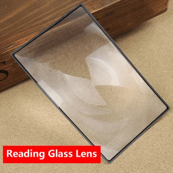Skaityti Stiklo Objektyvas Knygos Puslapį Priartinimas X3 180X120mm Patogus A5 Butas PVC Didinamojo stiklo Lakštas Didinamąjį