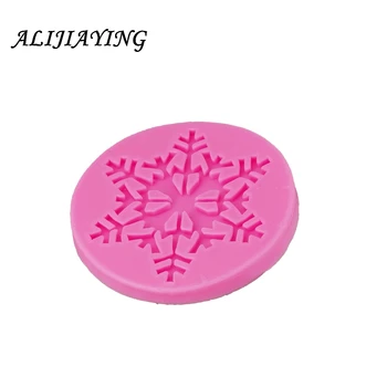 Skirtingo stiliaus kalėdų snaigės silikono formos minkštas formos tortas dekoravimo priemonės Sugarpaste Amatų Bakeware D1304