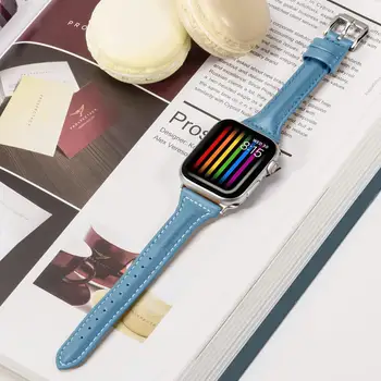 Slim Fit moterų diržu, Apple Watch serijos 1/2/3 Apple Watch Band 42mm 38mm Apyrankę, dirželį iwatch 4 5 6 SE 40mm 44mm