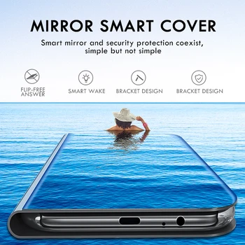 Smart filp Veidrodis atveju, Samsung Galaxy A31 stovėti knygos odos padengti Samsung Galax A30S A30 31 30S 31a samsun A31 apima