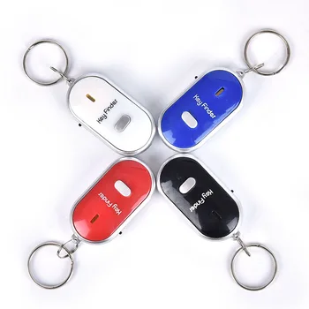 Smart paketų prižiūrėtojų raktinę Švilpukas Keychain Tracker Anti-Lost Finder Garso Valdymo LED Raktas