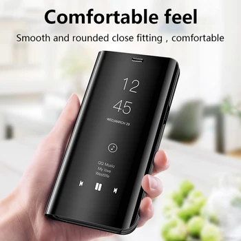 Smart Veidrodis, Flip Case For Huawei P40 30 P20 Lite Pro Mate40 30 20 10 Garbę 9X 10 20 Lite Pro 8X 30 Telefonas Case Cover 