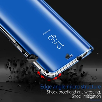 Smart Veidrodis, Flip Case For Samsung Galaxy A51 A71 A70 A50 A30S A01 A10 A20 A30 A40 A10S A50S A70S S10 S8 S9 Plus S7 Krašto Dangtis
