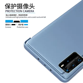 Smart Veidrodis Peržiūrėti Apversti Telefoną Atveju Xiaomi Redmi Pastaba 9s 9T 8 7 6 K30 Pro 8T 9A 9C 8A Mi 10T Lite Poco F2 Pro M3 X3 NFC Dangtis