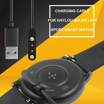 Smart Žiūrėti USB Įkrovimo Kabelis, Doko Įkroviklis Adapteris Magnetinis pagrindas Laido Viela Greito Įkrovimo už Haylou Saulės LS05 Sporto Žiūrėti