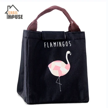 Snailhouse Mielas Animacinių Filmų Flamingo Izoliacija Krepšiai Studentas Didelės Talpos Iškylą Storio Aliuminio Folija Izoliacija Paketo Pietūs Krepšiai