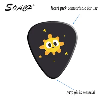 SOACH 10vnt/Daug 0.71 mm storio animacinių filmų Erdvus visatos Žvaigždė gitara kirtikliai modelio gitara dirželis gitara dalys Gitara Acc
