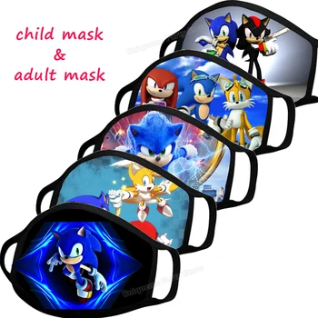 Sonic the Hedgehog Vaikams, Kaukė Vaikui, Animacinių, Anime, Burnos Kaukę, Mergaitė, Berniukas Skalbti Dulkėms Kvėpuojantis Veido Kaukė Vaikas Dovana
