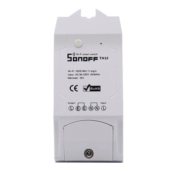 SONOFF TH10 TH16 Drėgmės Sensorius Jungiklis Wireless Zondo Temperatūrą, Stebėti, Stebėti Wifi Išmaniųjų Namų Nuotolinio valdymo pultelis Homekit
